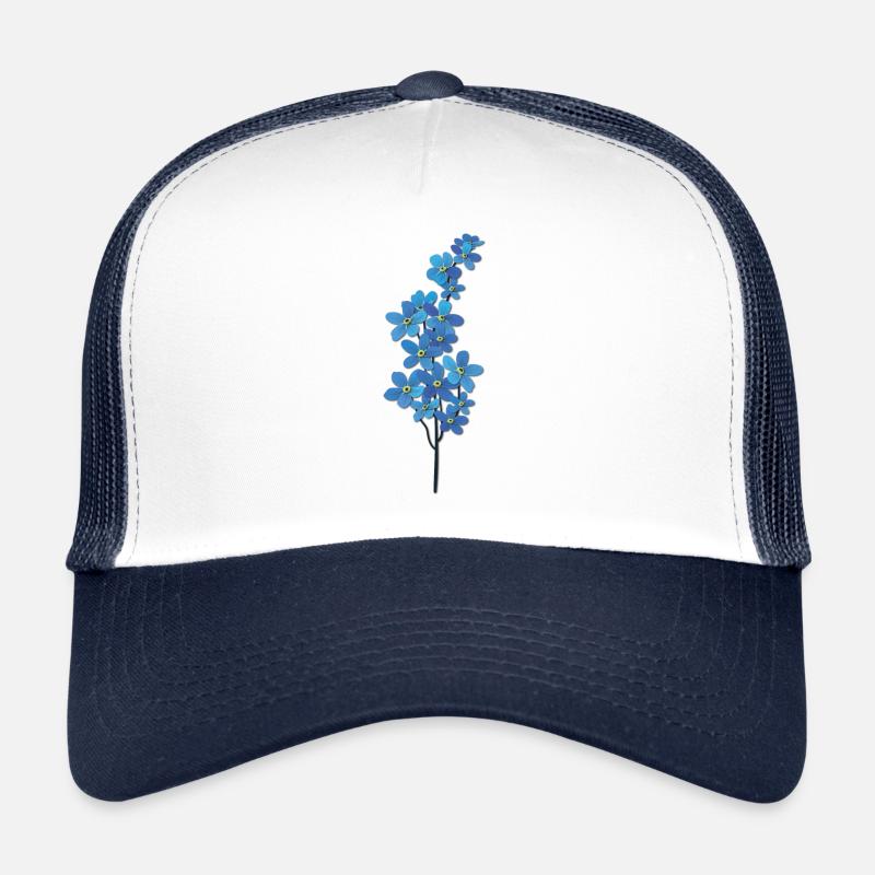 Blaue Blume - Schöne Blume - Schöne Blumen - Blume Trucker Cap