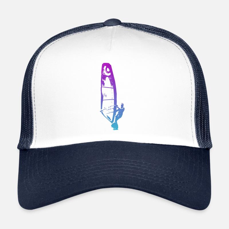 Windsurfer - Trucker Cap - Weiß/Navy