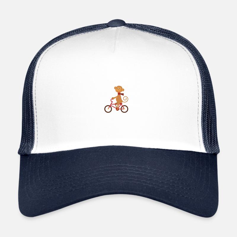 Fahrrad - Trucker Cap - Weiß/Navy