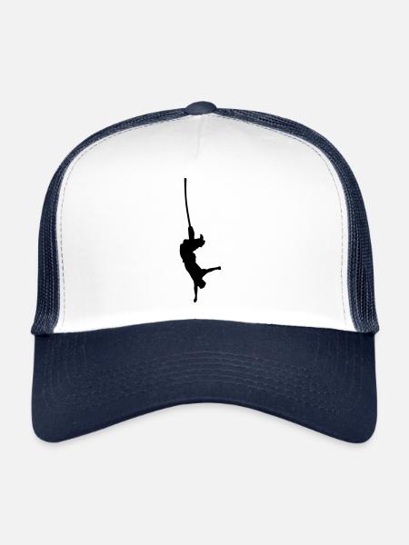 bungee jump - Trucker Cap - white/navy - Front