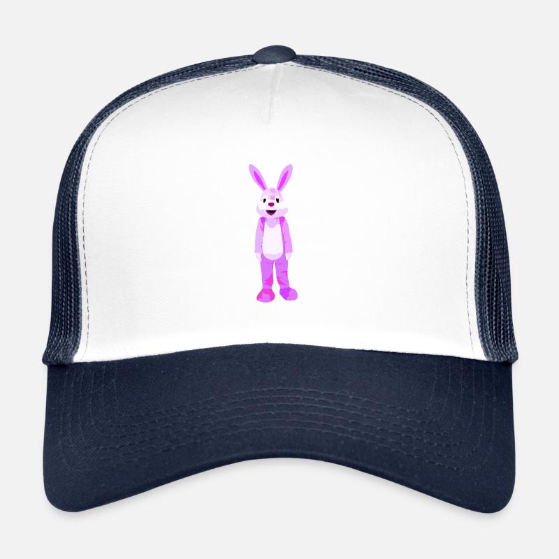 Le lapin rose de Pâques Casquette trucker 