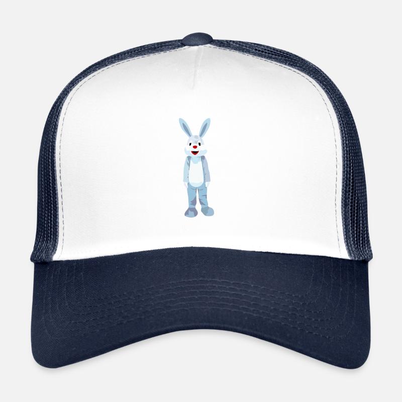 Blauer Hase mit roter Nase Trucker Cap
