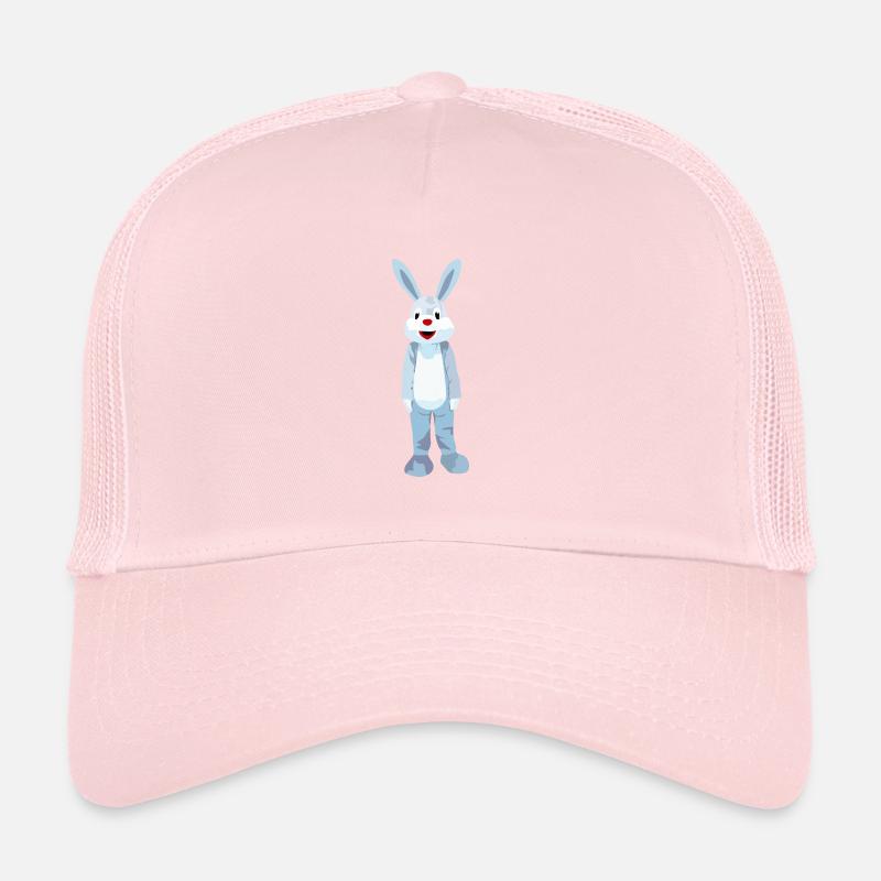 Blue hare with red nose Trucker Cap