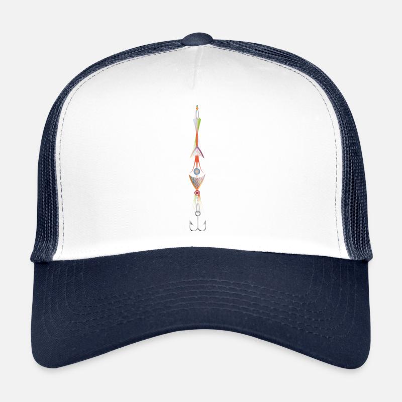 imaginative fishing lure with a fish hook Trucker Cap