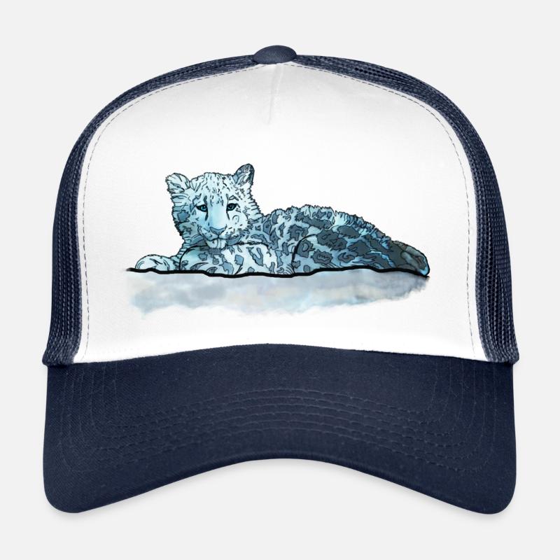 Schneeleopard Junges Trucker Cap