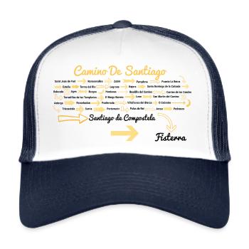 Camino de Santiago - Trucker Cap - white/navy - Front