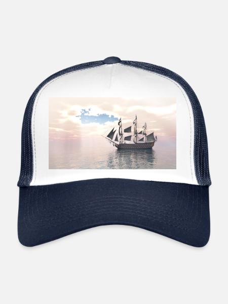 HMS Victory - Trucker Cap - white/navy - Front