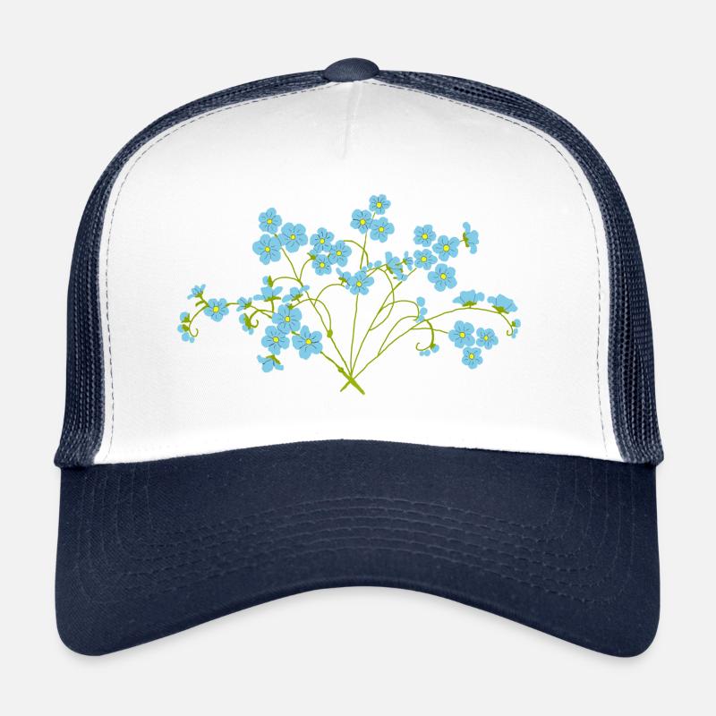 Ne m’oublie pas - Casquette trucker  - blanc/marine