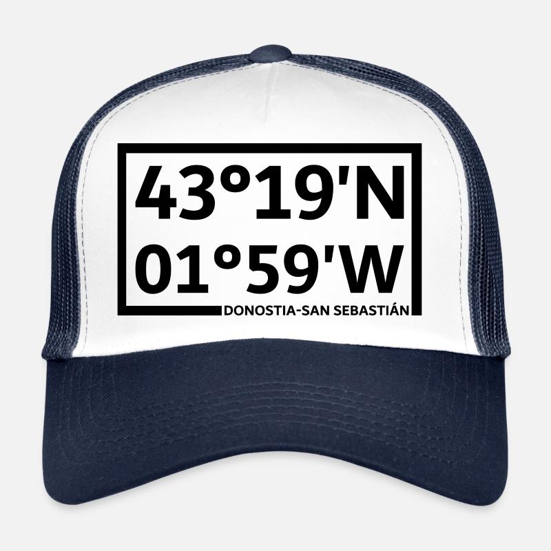 Coordonnées Donostia-San Sebastián Casquette trucker 