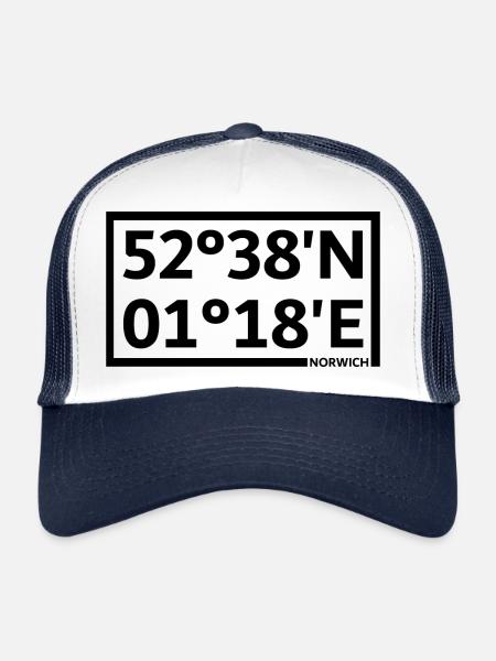 Norwich Coordinates - Trucker Cap - white/navy - Front