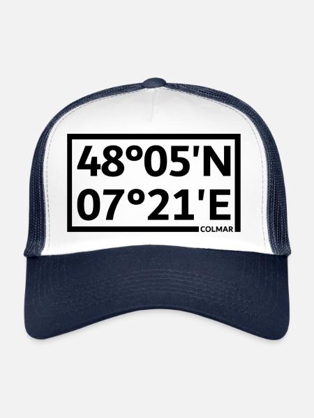 Colmar coordinates - Trucker Cap - white/navy - Front