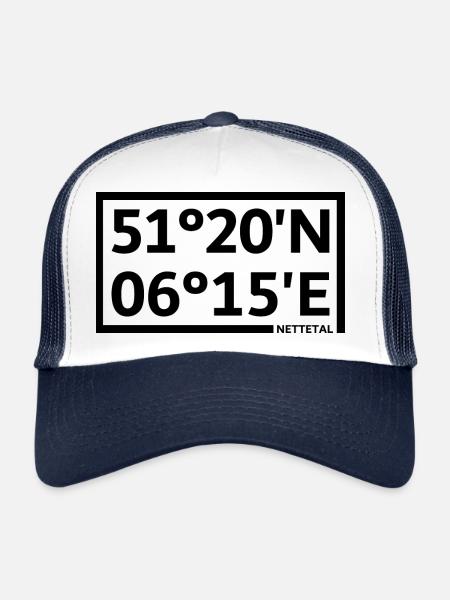 Nettetal coordinates - Trucker Cap - white/navy - Front