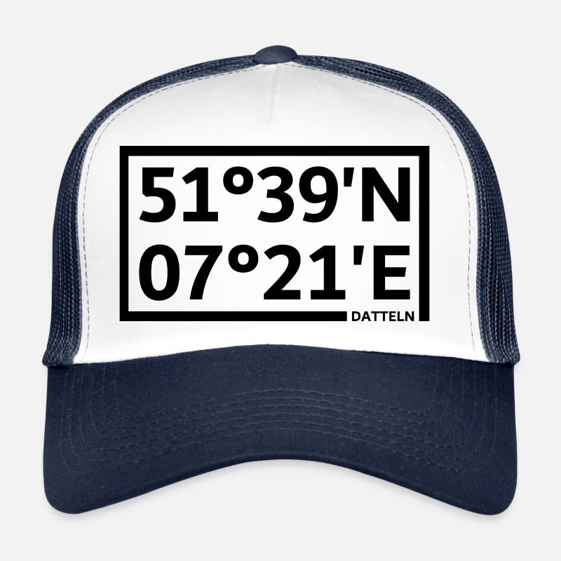 Coordonnées des dates Casquette trucker 