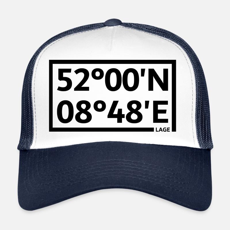 Coordonnées de localisation Casquette trucker 