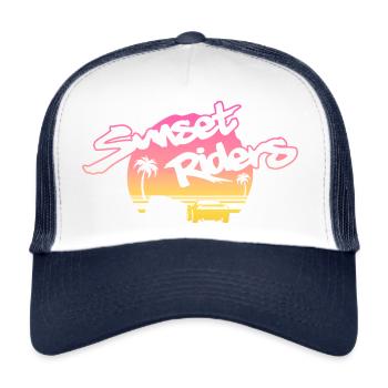 Sunset Riders - Trucker Cap - Weiß/Navy - Vorne