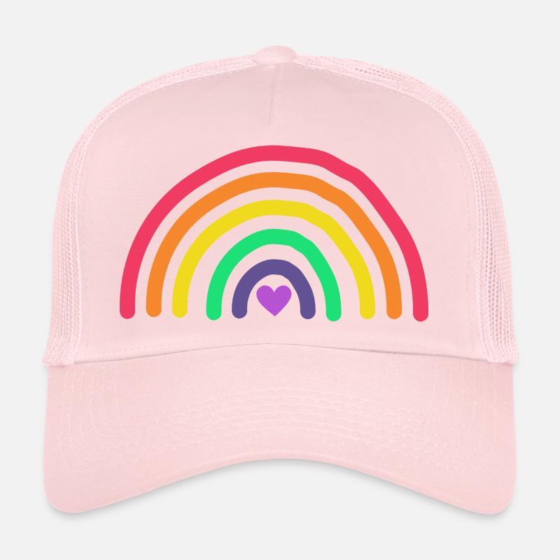 Rainbow Glitter Trucker Cap