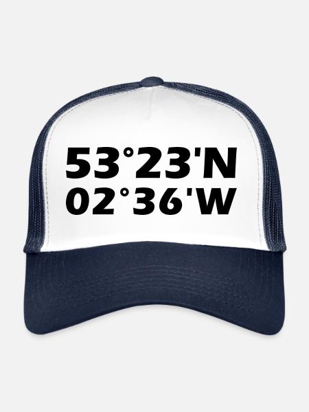 Warrington Coordinates - Trucker Cap - white/navy - Front