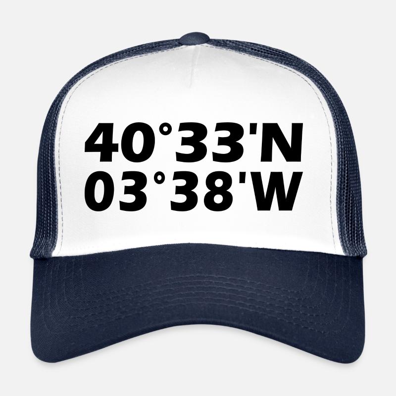 Coordonnées de San Sebastián de los Reyes Casquette trucker 