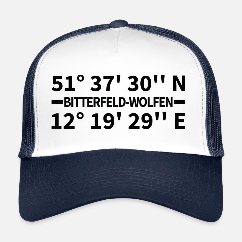 Coordonnées de Bitterfeld-Wolfen Casquette trucker 