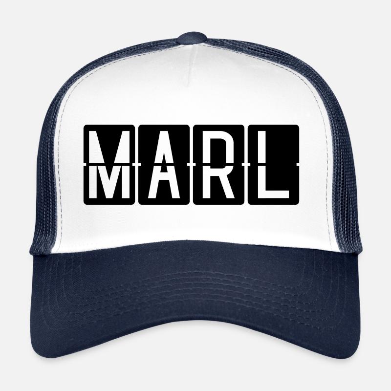 Panneau de l’aéroport de Marl Casquette trucker 