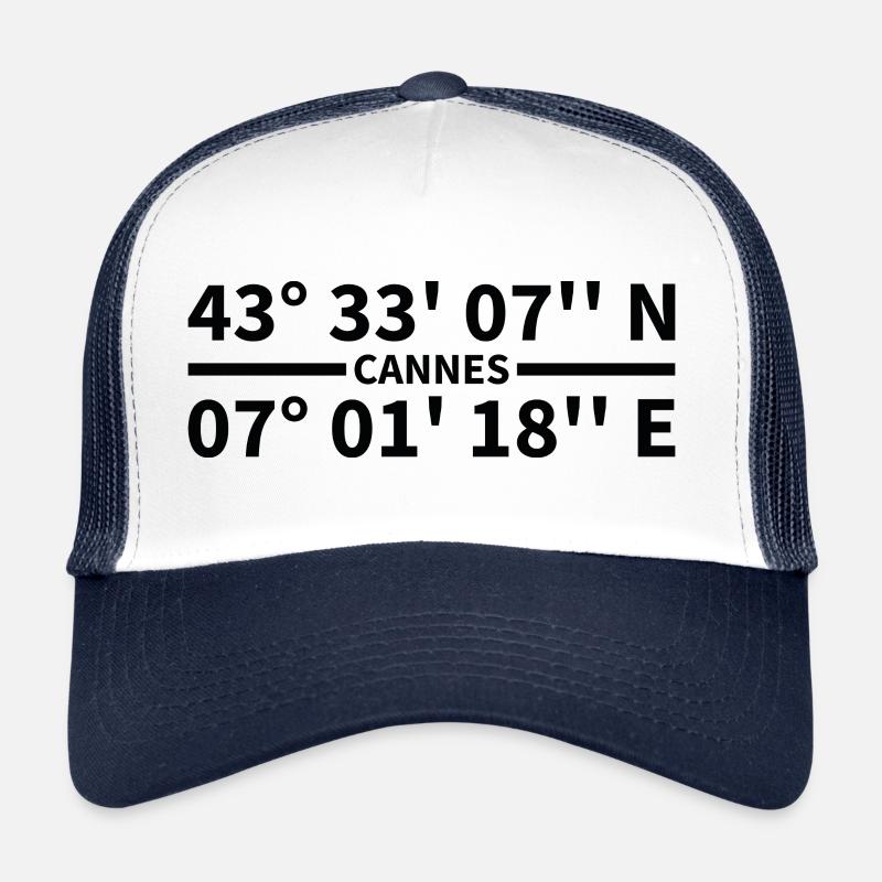 Cannes coordinates Trucker Cap