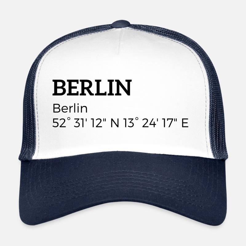 Berlin Berlin les coordonnées Casquette trucker 