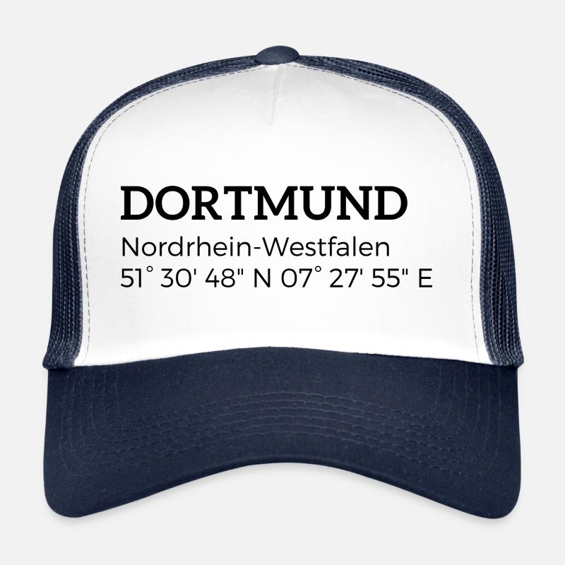 Dortmund North Rhine-Westphalia coordinates Trucker Cap