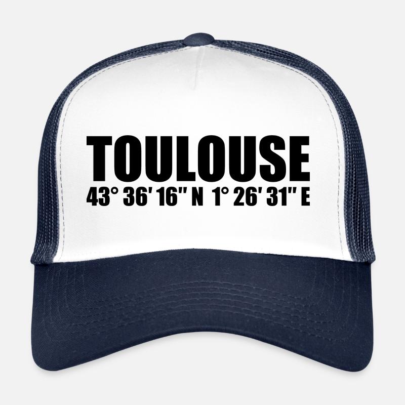 Coordonnées de Toulouse Casquette trucker 