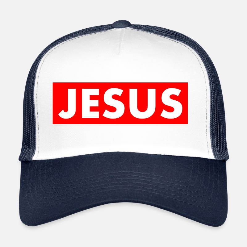 Jesus - Trucker Cap - white/navy