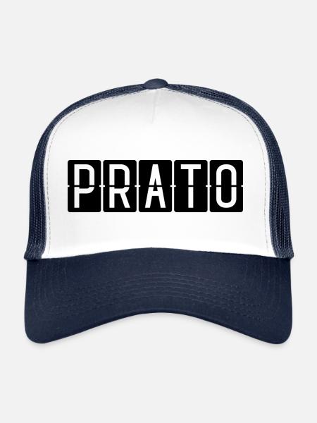 Panneau de l’aéroport de Prato - Casquette trucker  - blanc/marine - Devant