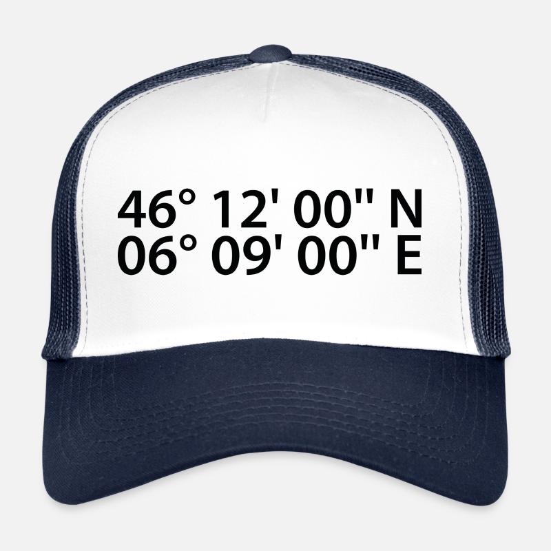 Coordonnées de Genève Casquette trucker 