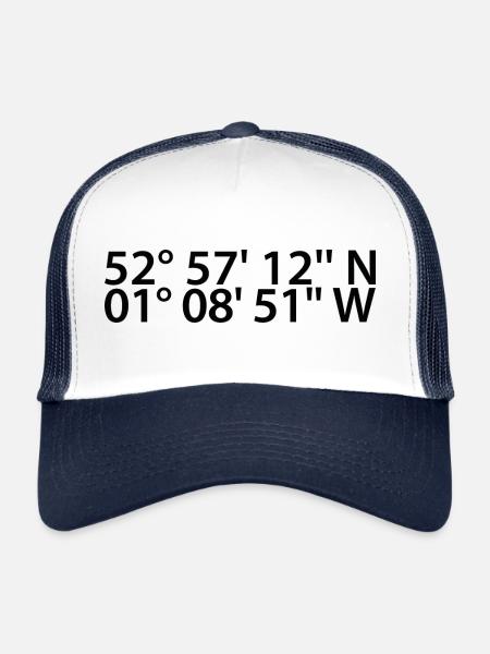 Nottingham coordinates - Trucker Cap - white/navy - Front
