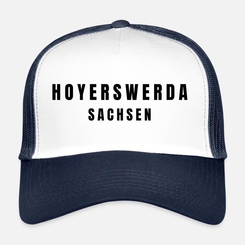 Hoyerswerda Sachsen - Trucker Cap - Weiß/Navy