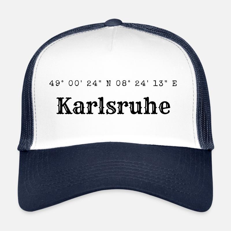 Karlsruhe coordinates Trucker Cap