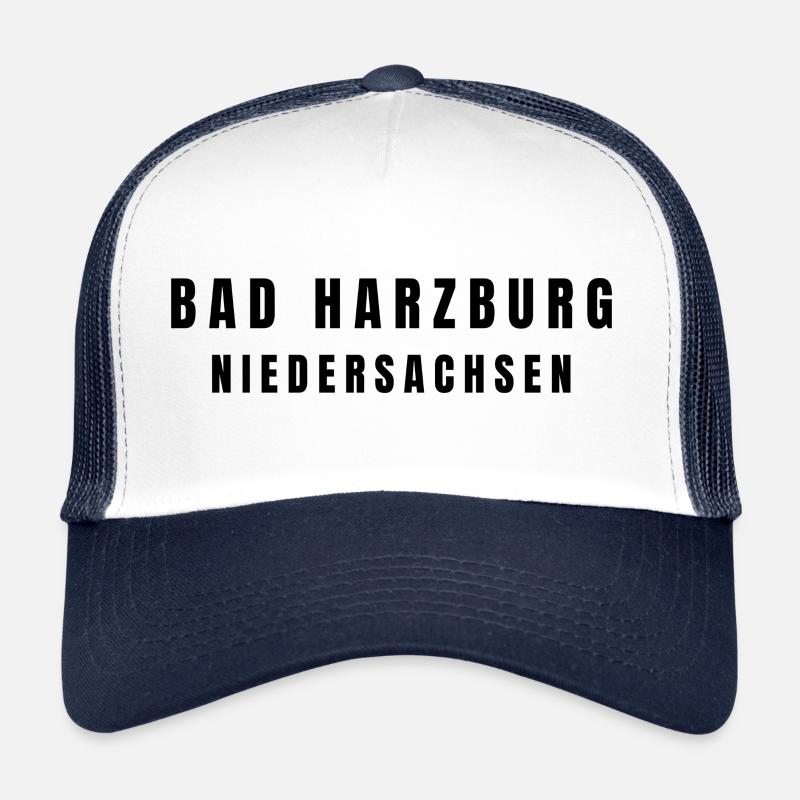 Bad Harzburg Niedersachsen - Trucker Cap - Weiß/Navy