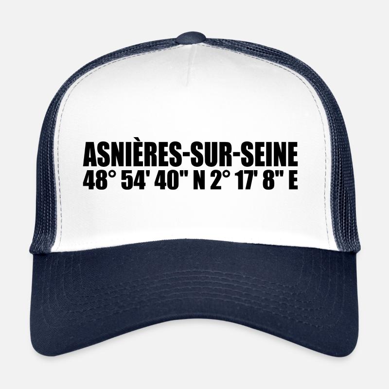Asnières-sur-Seine coordinates Trucker Cap