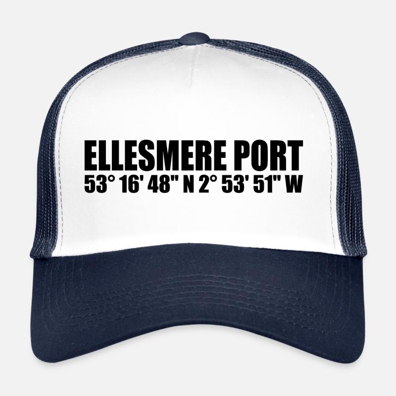 Ellesmere Port Coordinates Trucker Cap
