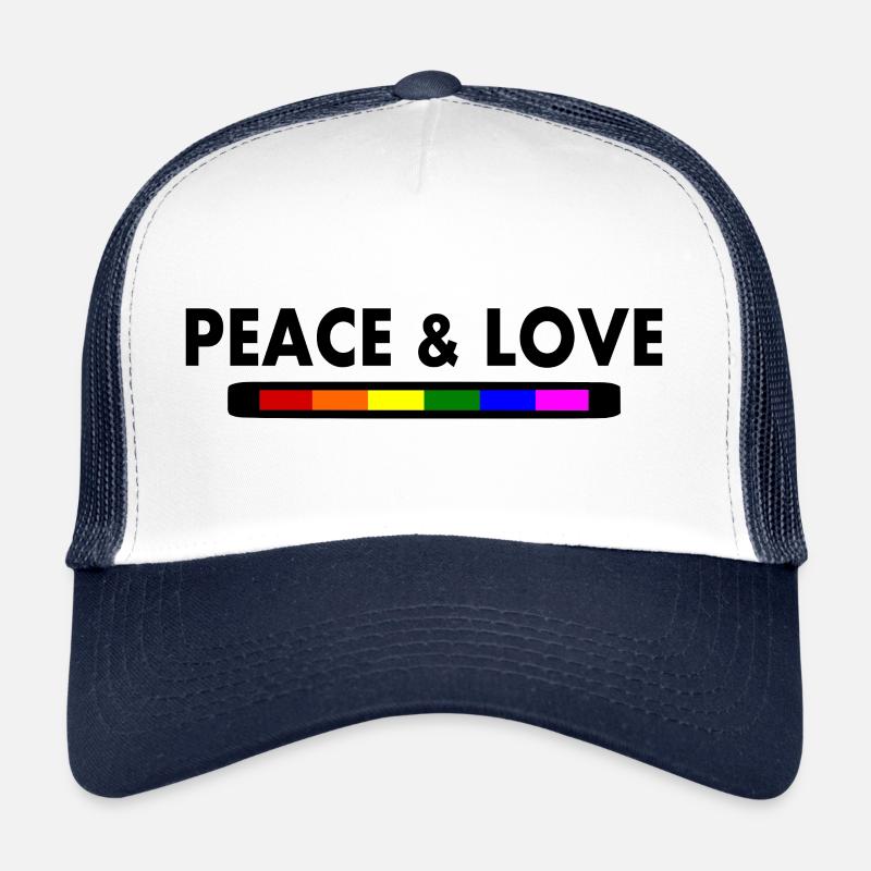 Peace and love Casquette trucker 