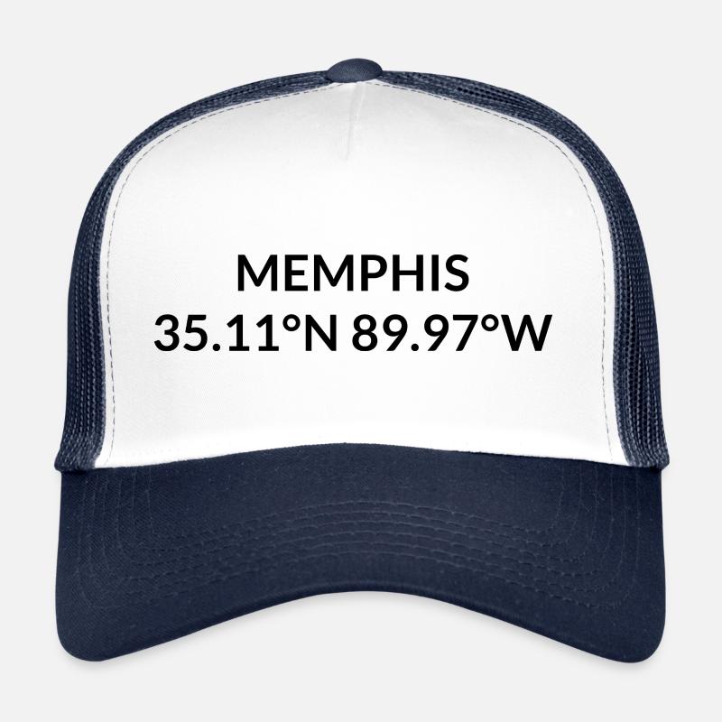 Coordonnées de Memphis, Tennessee, États-Unis Casquette trucker 