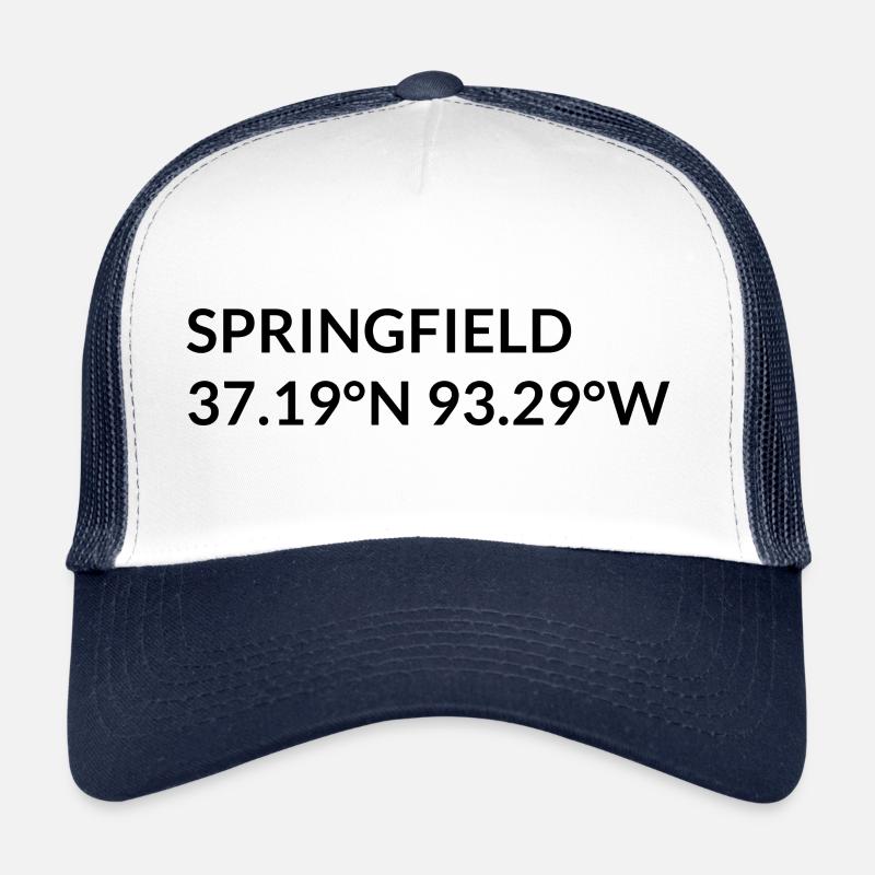 Springfield, Missouri, USA Coordinates Trucker Cap