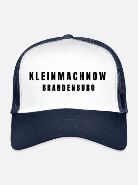 Kleinmachnow⁠ Brandenburg - Trucker Cap - Weiß/Navy - Vorne