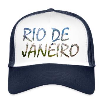 Rio de Janeiro - Trucker Cap - Weiß/Navy - Vorne