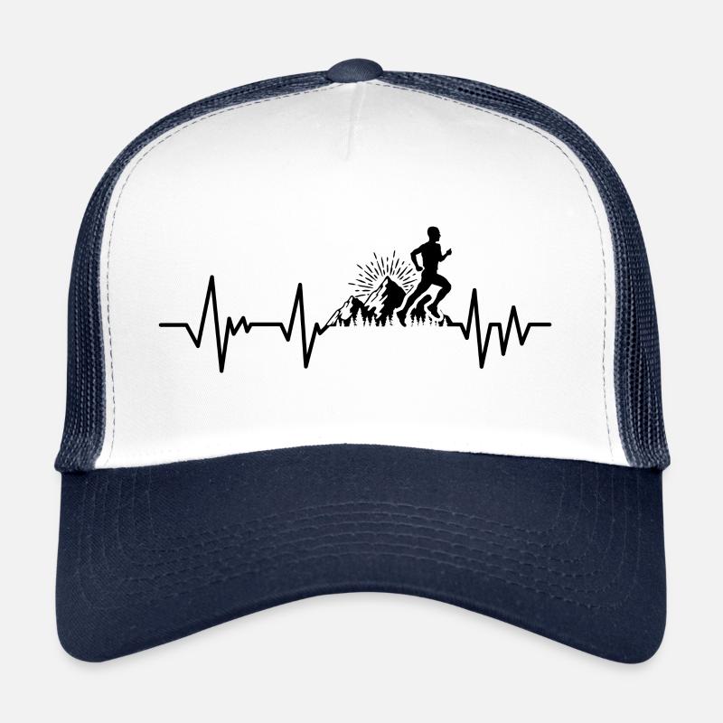 Trail running battement de coeur Casquette trucker 