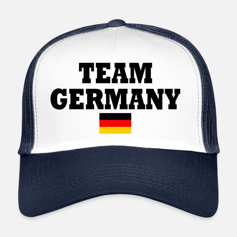 Deutschland - Trucker Cap - Weiß/Navy