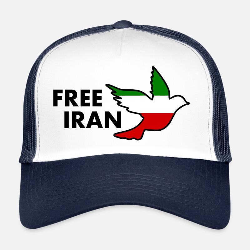 Free iran - Trucker Cap - Weiß/Navy