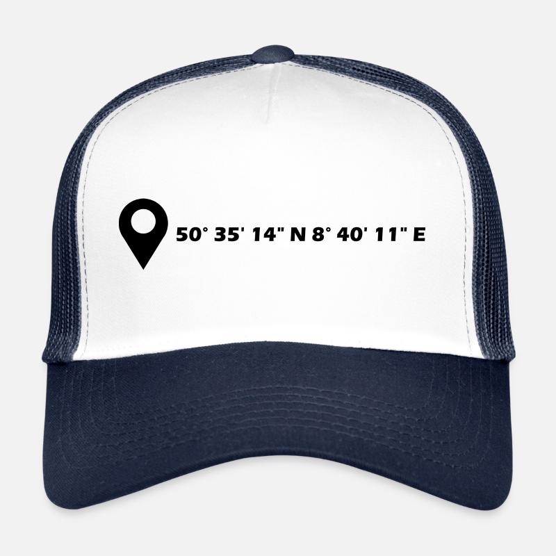 Coordonnées de coulée Casquette trucker 