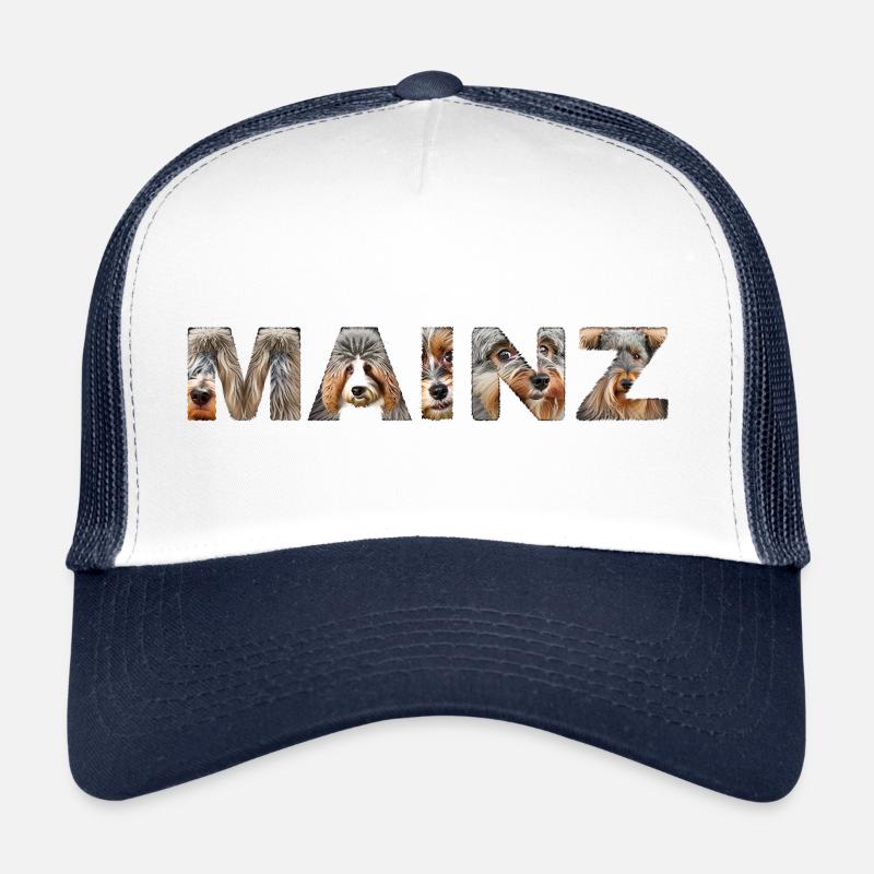 Mainz Hund - Trucker Cap - Weiß/Navy
