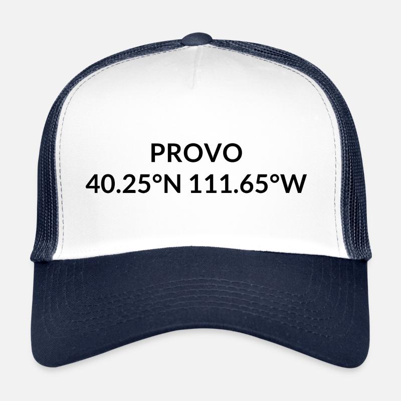 Provo, Utah, USA Coordinates Trucker Cap