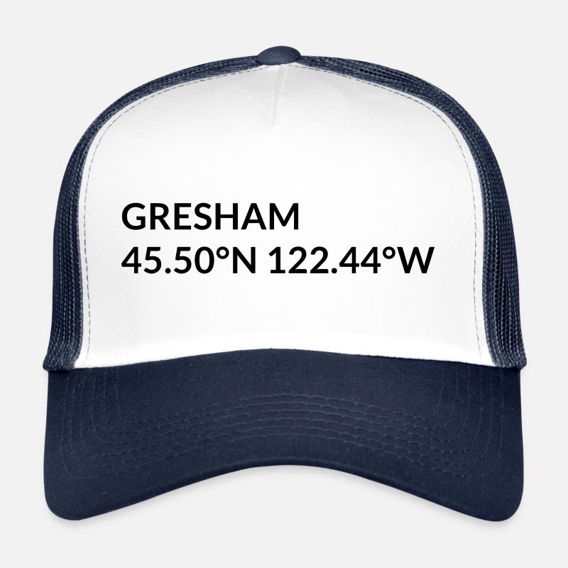 Gresham Oregon USA Koordinaten Trucker Cap