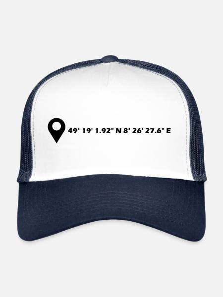 Coordonnées de Spire - Casquette trucker  - blanc/marine - Devant